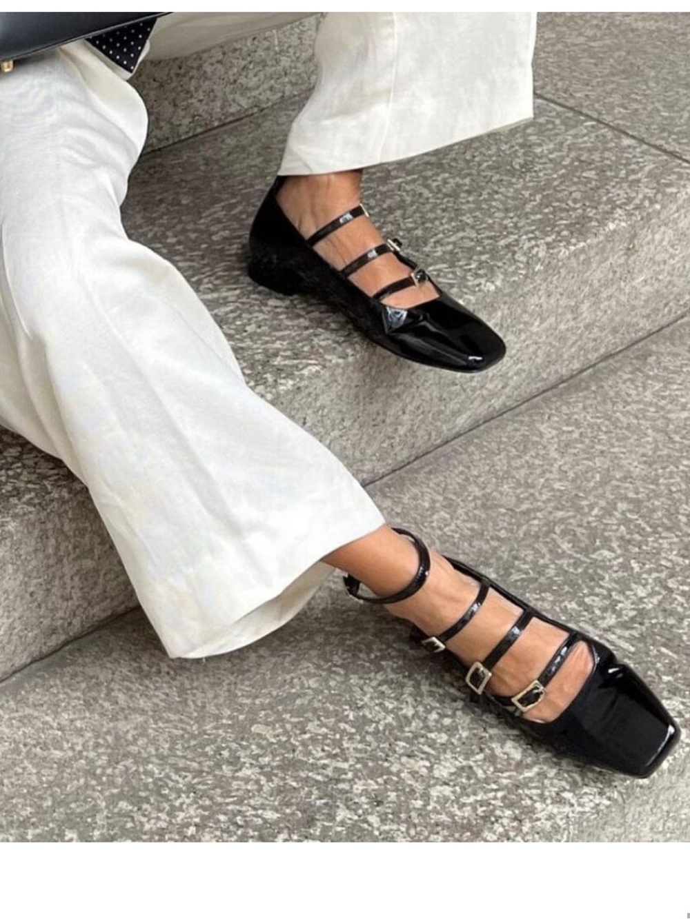 ALOHAS Luke Onix Black Leather Ballet Flats NEW - Picture 3 of 9